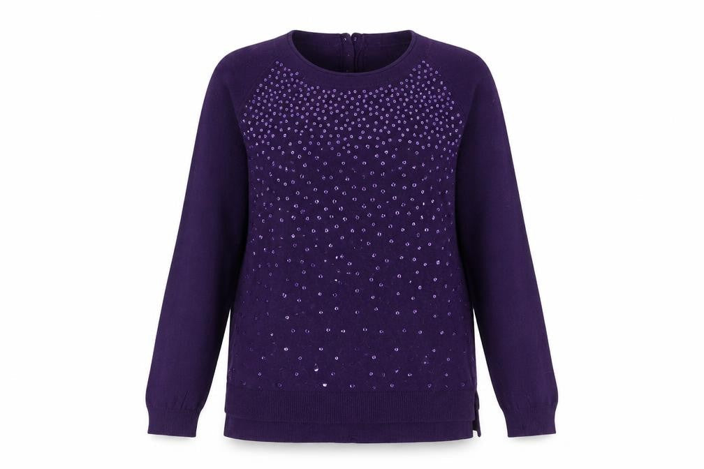 Womens UK Size M EAST Purple Pullover Jumper