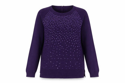 Womens UK Size M EAST Purple Pullover Jumper