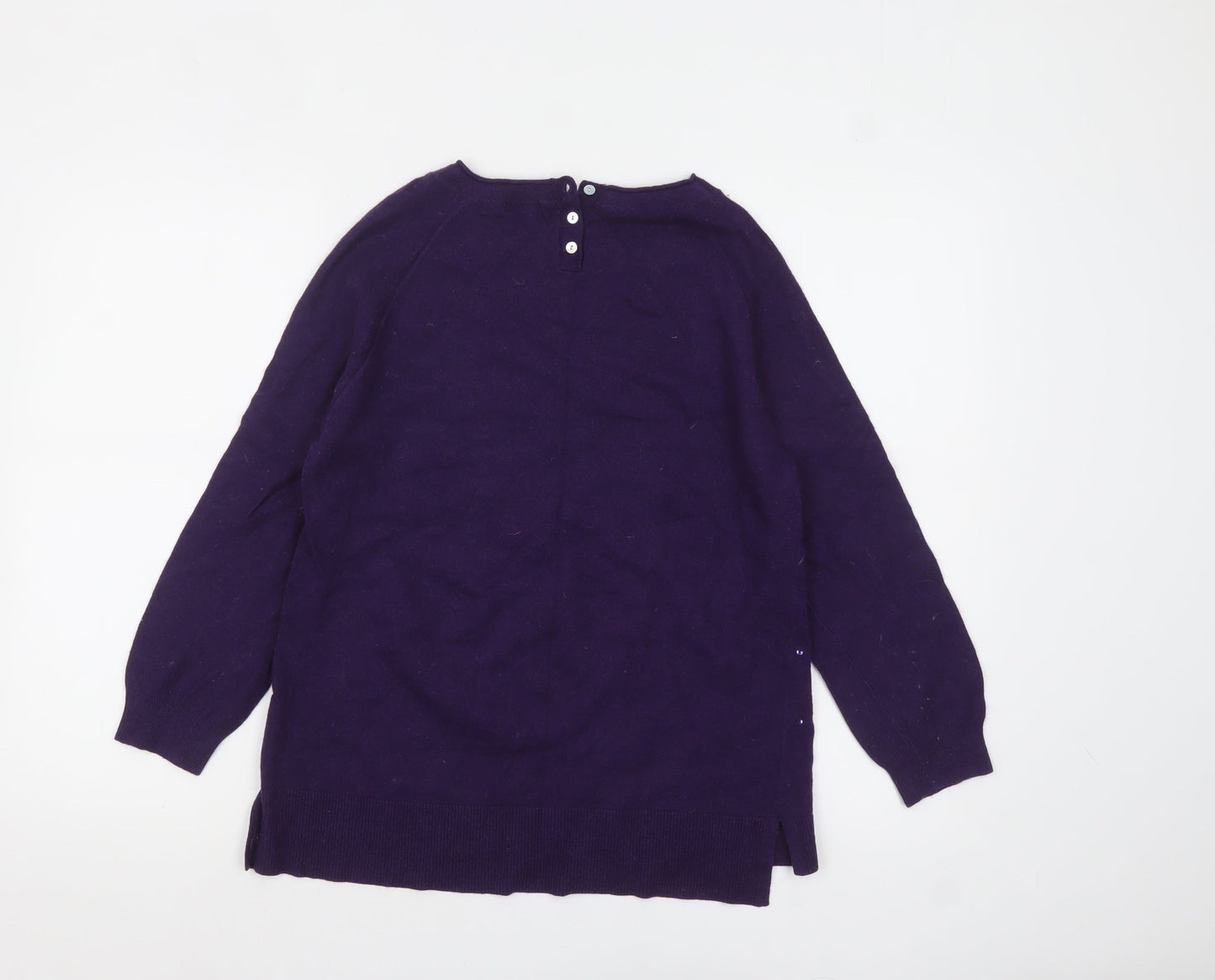 Womens UK Size M EAST Purple Pullover Jumper