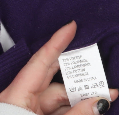 Womens UK Size M EAST Purple Pullover Jumper