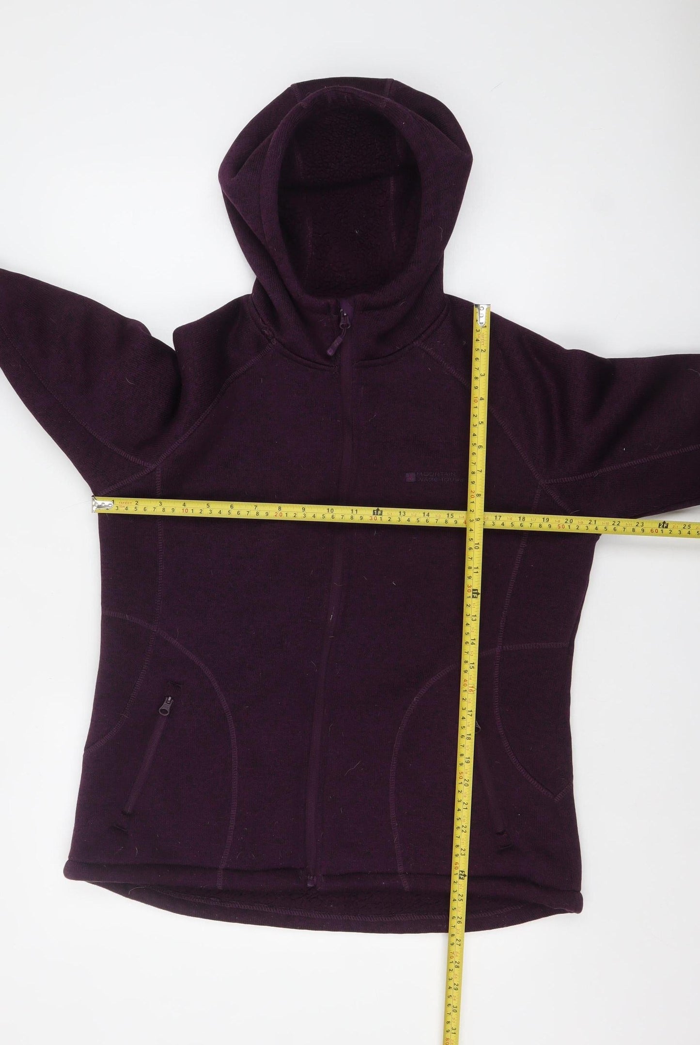 Womens UK Size 16 Mountain Warehouse Purple Full Zip Hoodie