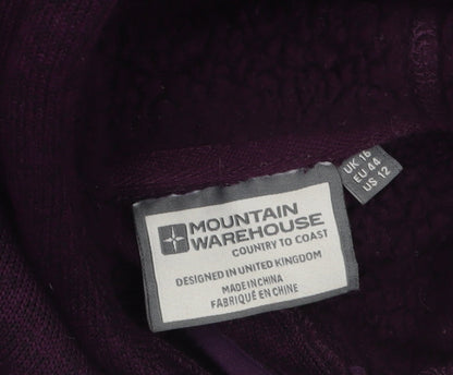 Womens UK Size 16 Mountain Warehouse Purple Full Zip Hoodie