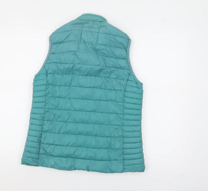 Womens UK Size 14 Crew Clothing Company Green Puffer Jacket