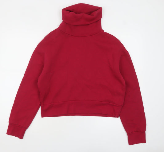 Womens UK Size S Zara Red Pullover Sweatshirt