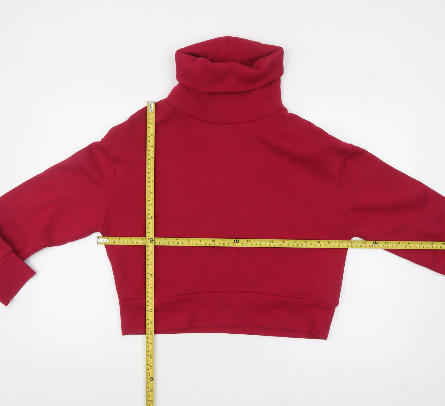 Womens UK Size S Zara Red Pullover Sweatshirt