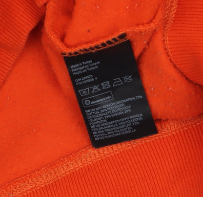 Womens UK Size S H&M Orange Pullover Sweatshirt