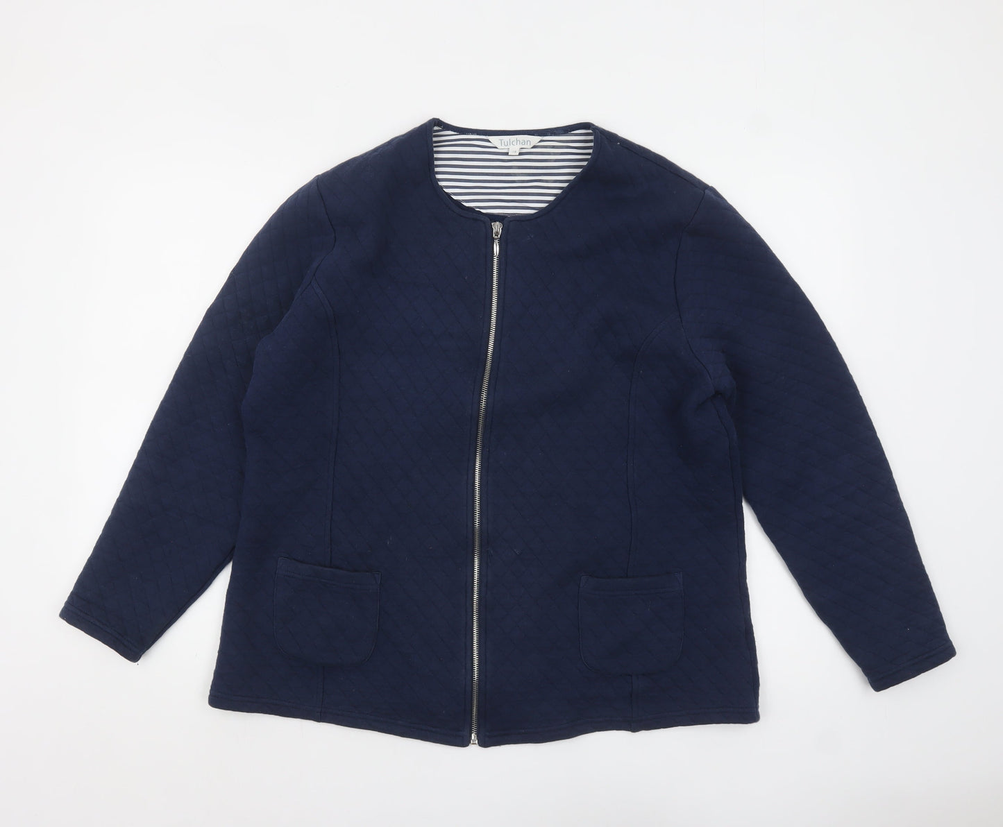 Womens UK Size 18 Tulchan Blue Quilted Coat