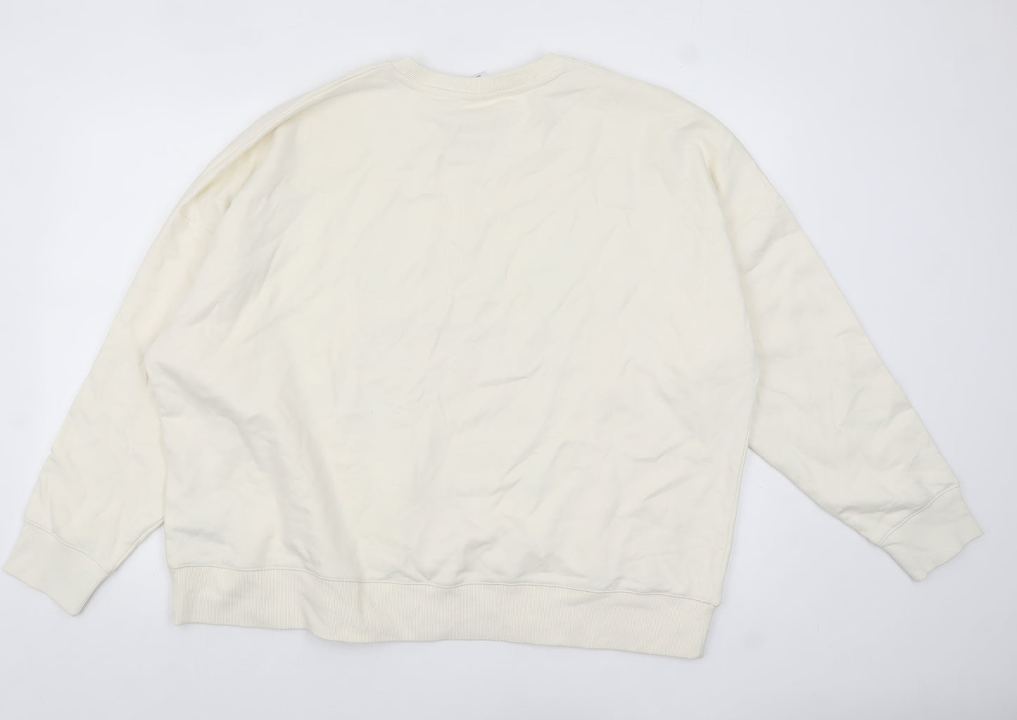 Womens UK Size 20 Marks and Spencer Ivory Pullover Sweatshirt
