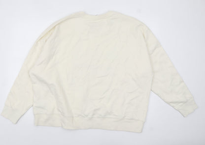 Womens UK Size 20 Marks and Spencer Ivory Pullover Sweatshirt