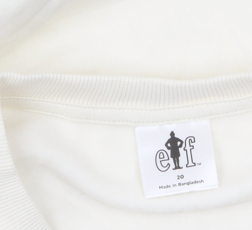 Womens UK Size 20 Marks and Spencer Ivory Pullover Sweatshirt