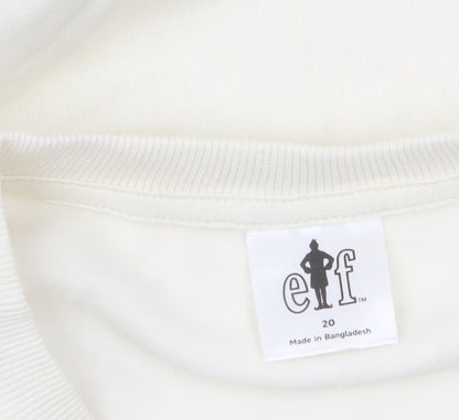 Womens UK Size 20 Marks and Spencer Ivory Pullover Sweatshirt