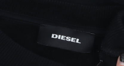 Mens UK Size M Diesel Black Pullover Sweatshirt
