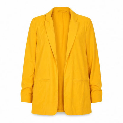 Next Women’s Yellow Blazer Jacket UK 12 Regular Lined Viscose Blend