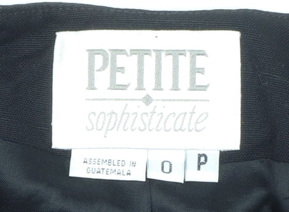Petite Sophisticate Women's Black Petite Classic Blazer Jacket Size P