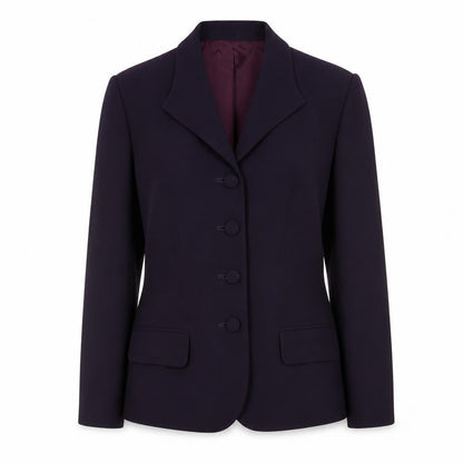 Casual Corner Women's Purple Blazer Size 10 Classic Lined Jacket