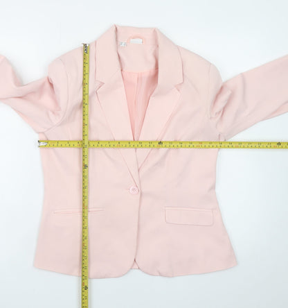 Bodyflirt Women's Pink Blazer Size 12 Classic Lined Jacket