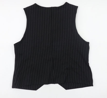 Womens UK Size 12 Dennis Day Collection Black Basic Blouse