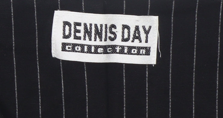Womens UK Size 12 Dennis Day Collection Black Basic Blouse