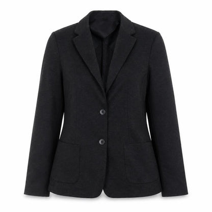 Uniqlo Women's Black L Blazer Jacket Polyester Blend Lined
