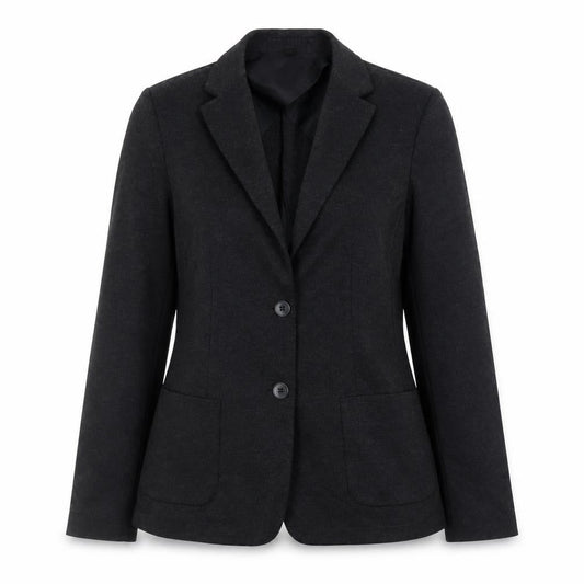 Uniqlo Women's Black L Blazer Jacket Polyester Blend Lined