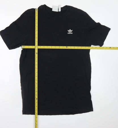 Adidas Men's Black Cotton Short Sleeve Crew Neck T-Shirt M
