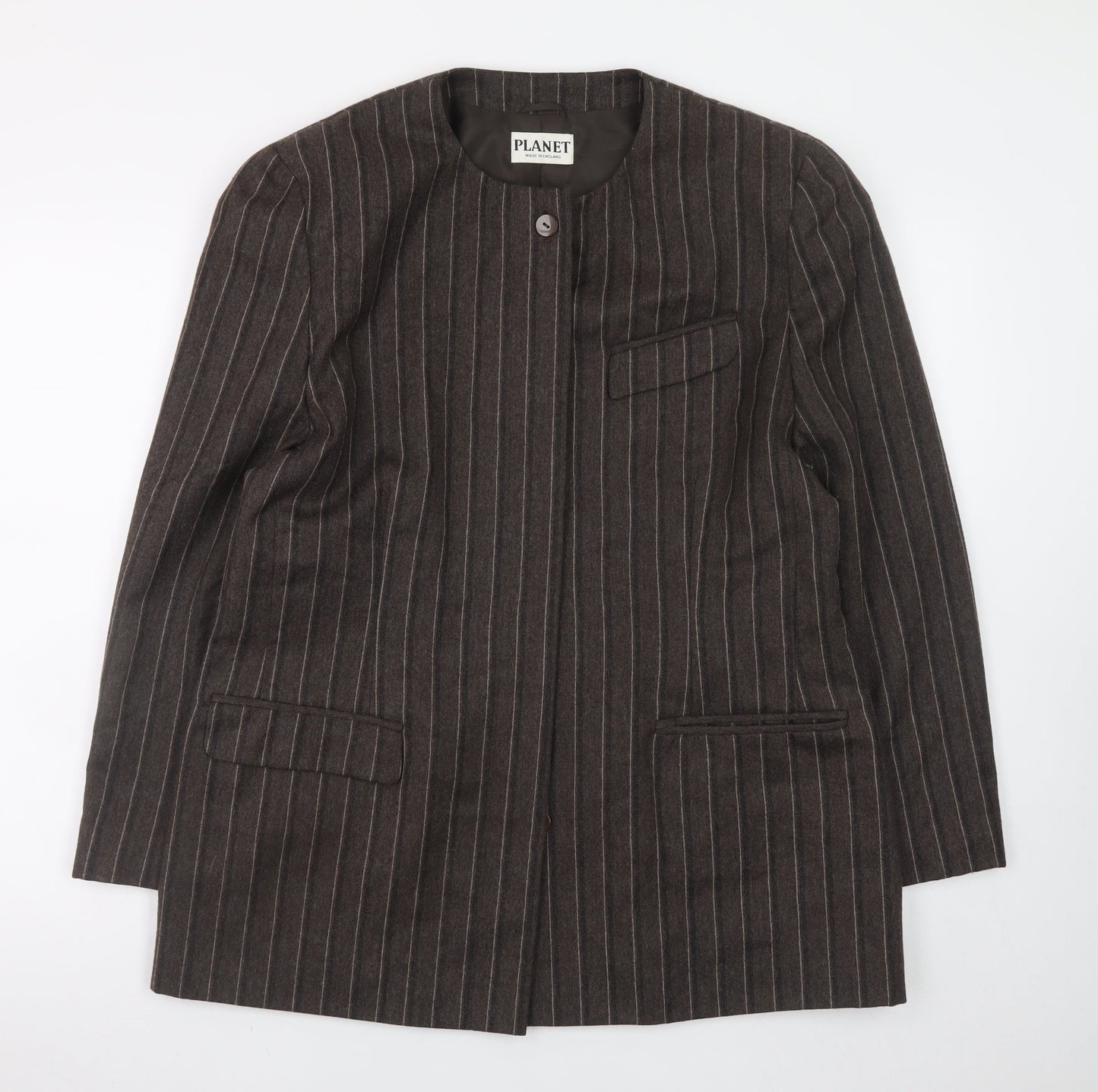 Womens UK Size 16 Planet Brown Blazer