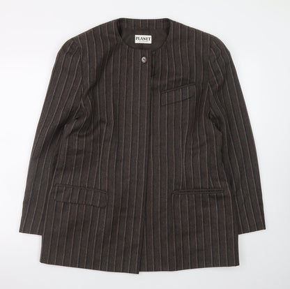 Womens UK Size 16 Planet Brown Blazer