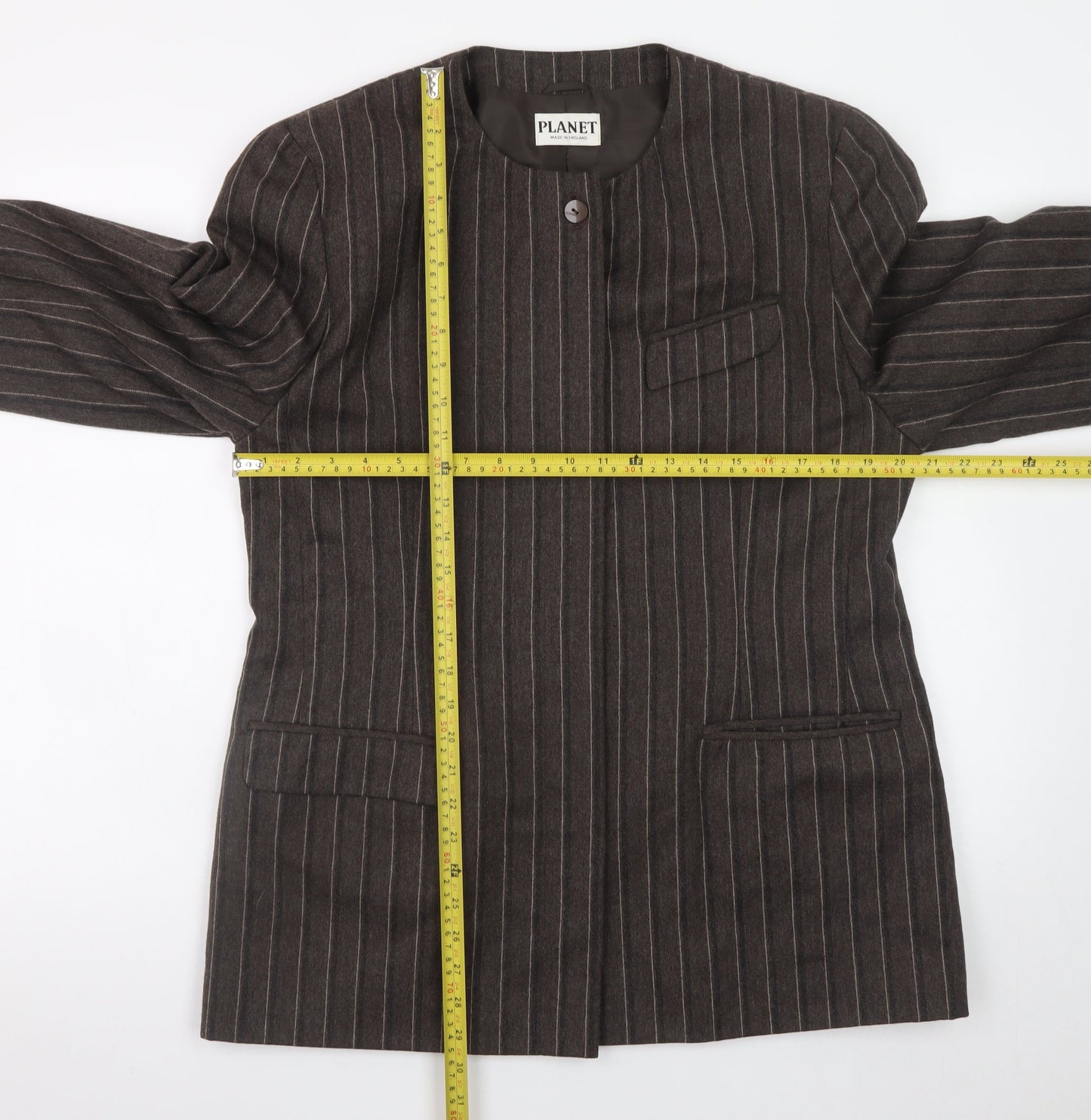 Womens UK Size 16 Planet Brown Blazer