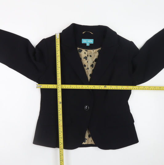 Marks and Spencer Women’s Black Petite 12 Blazer Jacket