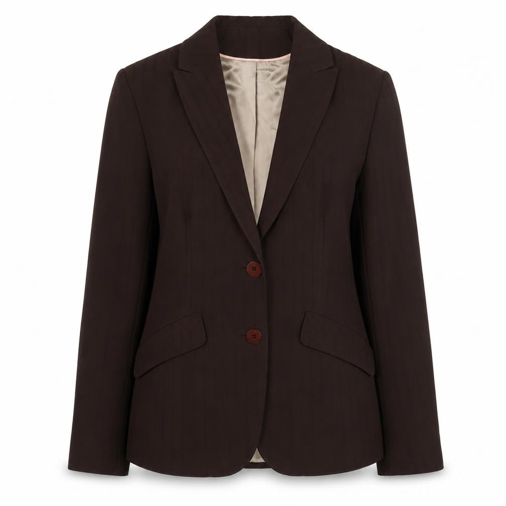 BHS Women Brown Size 10 Regular Fit Lined Polyester Blazer