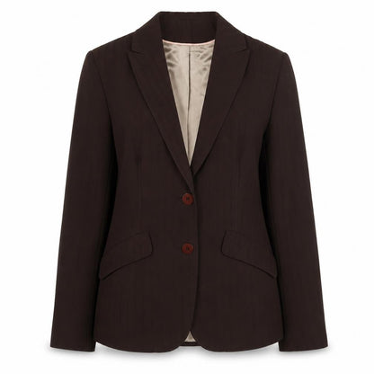 BHS Women Brown Size 10 Regular Fit Lined Polyester Blazer