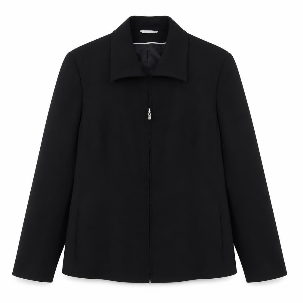 Berkertex Womens Black Size 12 Polyester Zip Jacket