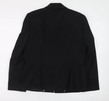 Berkertex Womens Black Size 12 Polyester Zip Jacket