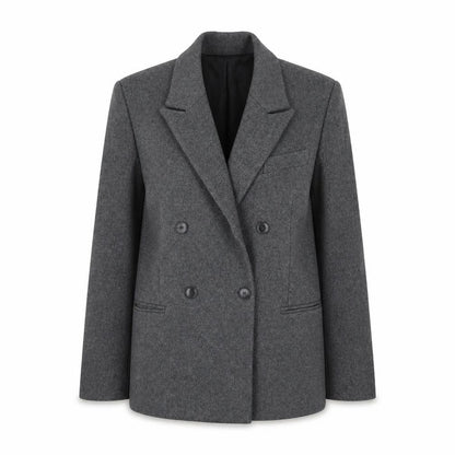 Balzac Paris Women’s Grey Wool Blazer Jacket Size 10