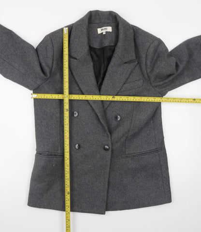 Balzac Paris Women’s Grey Wool Blazer Jacket Size 10