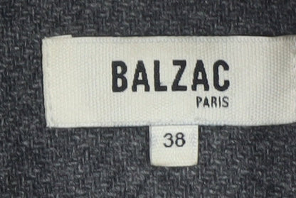Balzac Paris Women’s Grey Wool Blazer Jacket Size 10