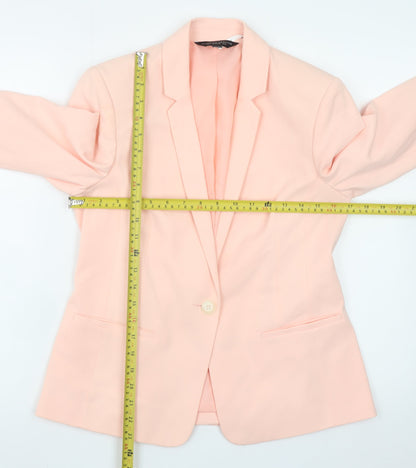Dorothy Perkins Women’s Pink Blazer Jacket Size 8 Classic Workwear
