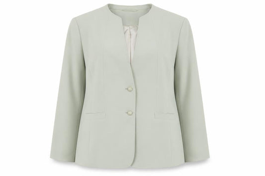 Autonomy Women's Green Size 16 Lined Button Blazer Jacket