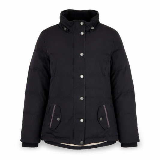 Womens UK Size 10 Fat Face Black Puffer Jacket
