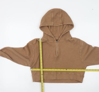 Womens UK Size 6 Threadbare Beige Pullover Hoodie