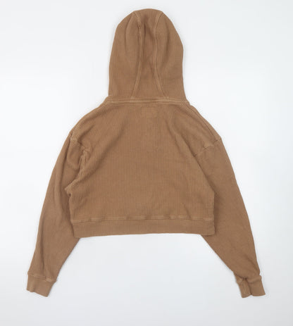 Womens UK Size 6 Threadbare Beige Pullover Hoodie