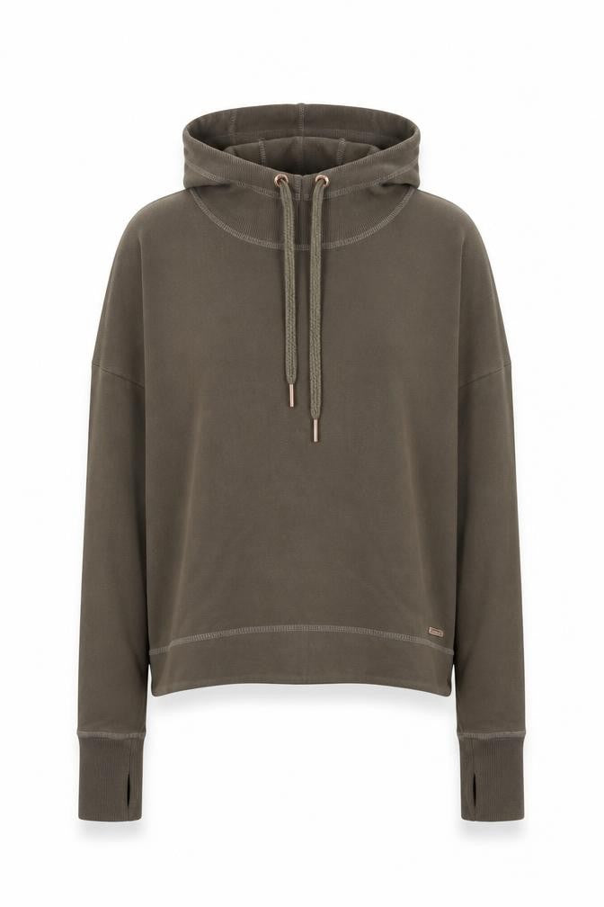 Womens UK Size M Sweaty Betty Brown Pullover Hoodie