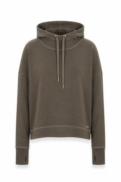 Womens UK Size M Sweaty Betty Brown Pullover Hoodie