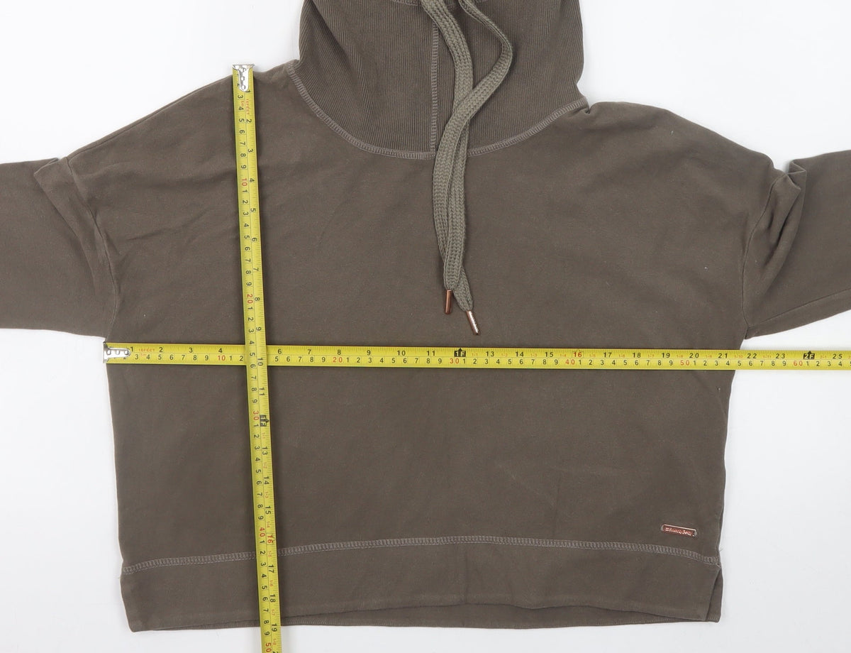 Womens UK Size M Sweaty Betty Brown Pullover Hoodie
