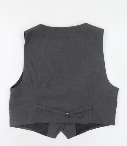 Womens UK Size M Zara Grey Classic Blouse