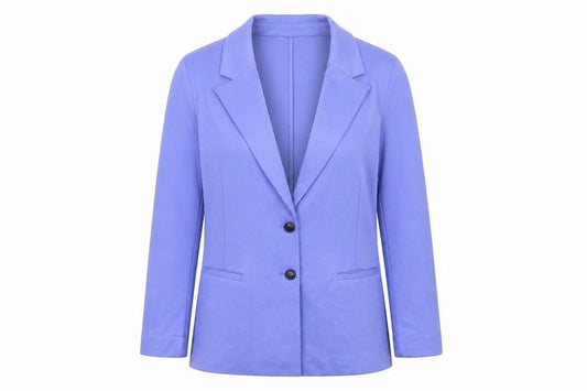 Cotton Traders Womens Blue Blazer Size 12 Lined Polyester Jacket