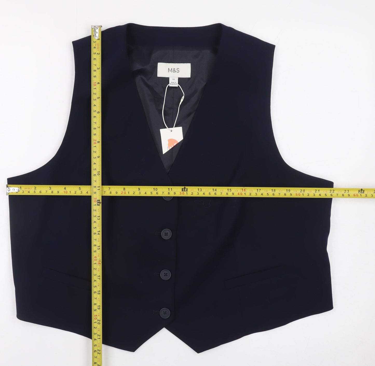Womens UK Size 20 Marks and Spencer Black Basic Blouse