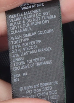 Womens UK Size 20 Marks and Spencer Black Basic Blouse