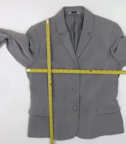 Next Women’s Grey Blazer Jacket UK 10 Classic Workwear Style