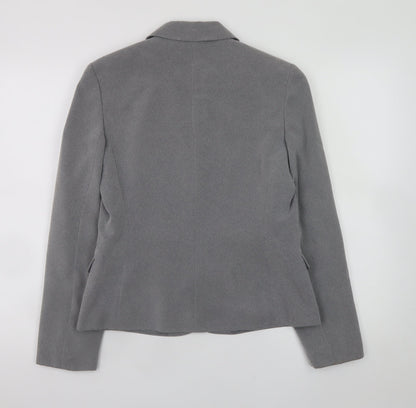 Next Women’s Grey Blazer Jacket UK 10 Classic Workwear Style